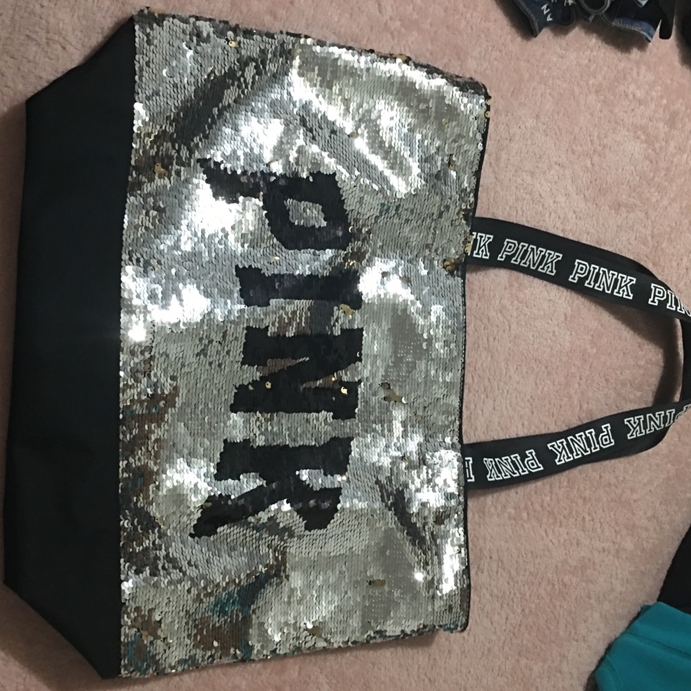 Victoria Secret Pink Bling Tote Bag